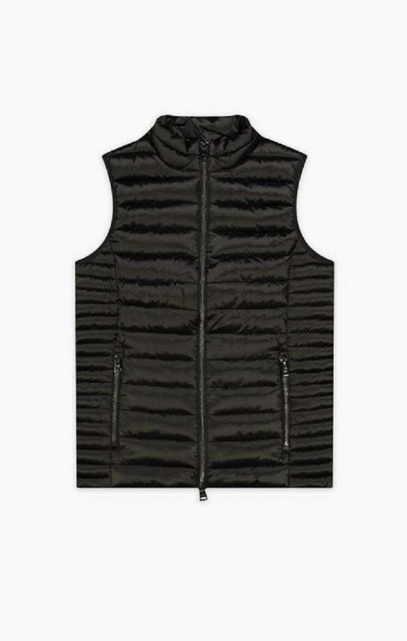 Champion Lette Polstret Gilet Jakker Dame Svarte | 9812-FUJHR