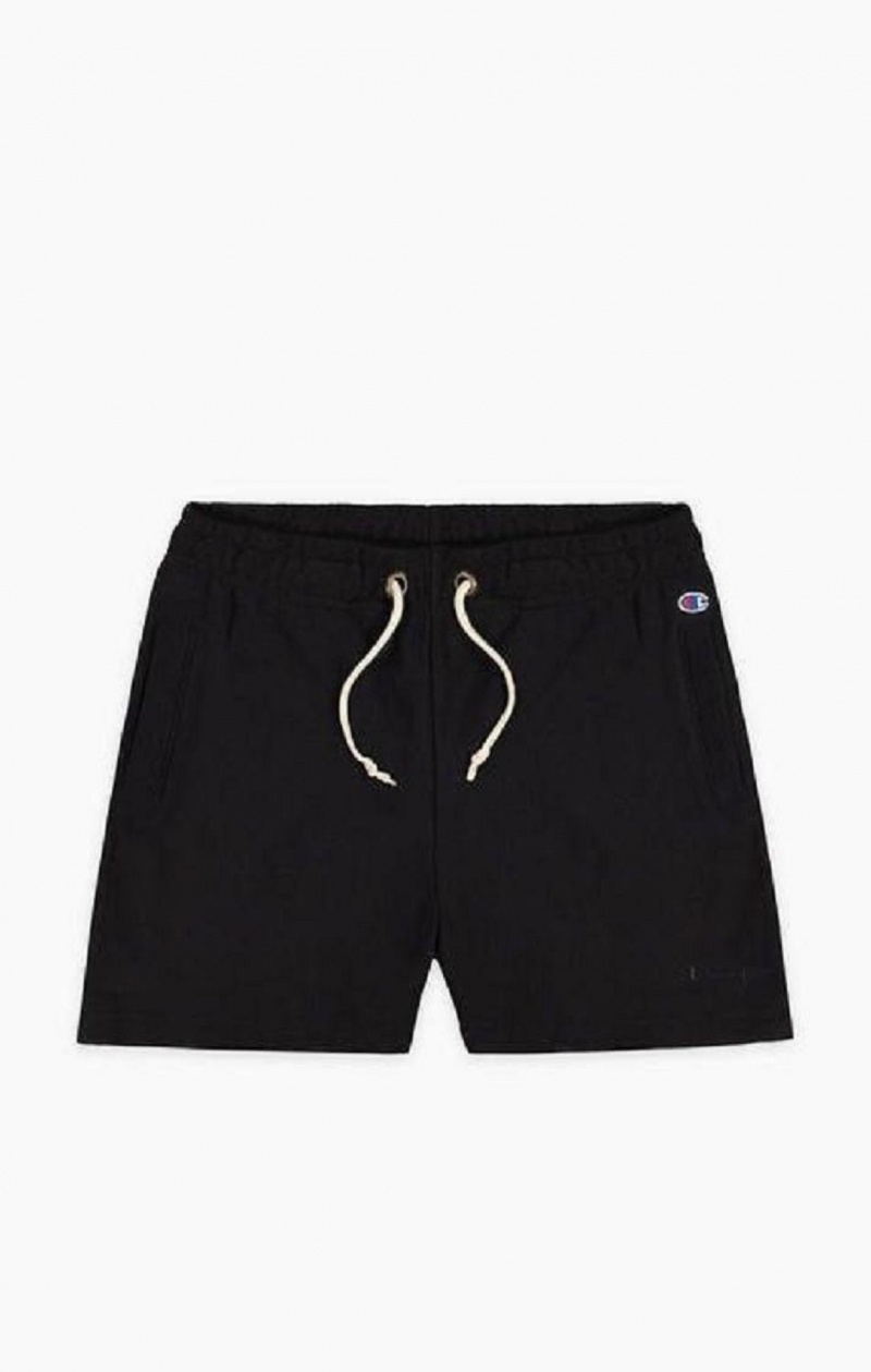 Champion Lette Reverse Weave Shorts Shorts Dame Svarte | 1374-WSBNR