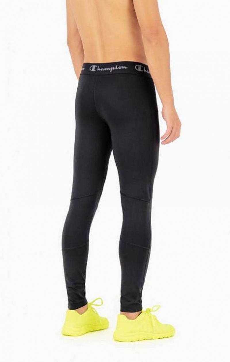 Champion Logo Tape Stretch Leggings Joggebukse Herre Svarte | 0457-TURMD