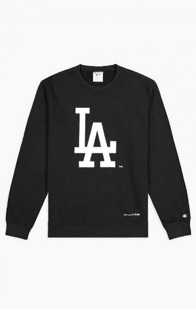 Champion Los Angeles MLB Sweatshirt Gensere Herre Svarte | 6394-BFUCH