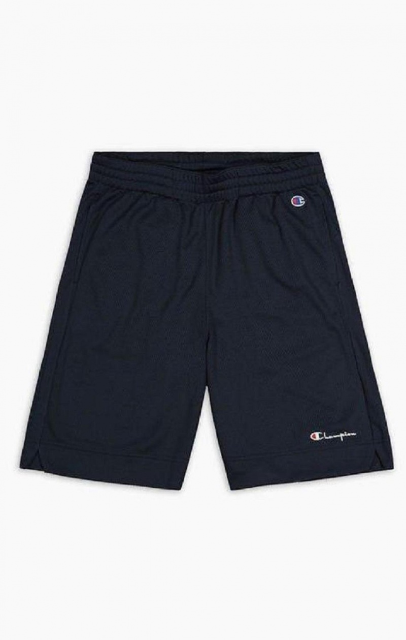 Champion Mesh Basketball Logo Shorts Shorts Herre Hvite | 8264-JXISY