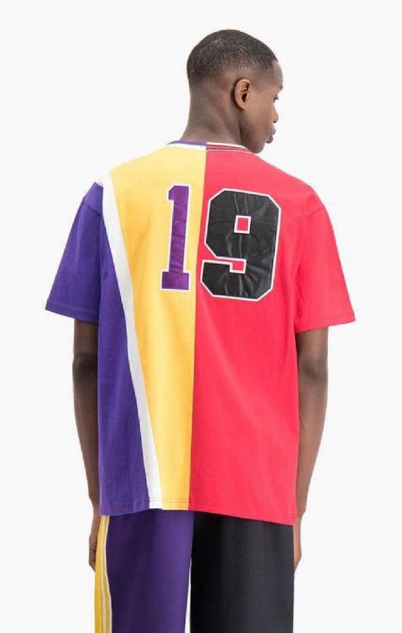 Champion NBMIX Patchwork 'Champion 19' Basketball T-skjorte Herre Rød | 1604-LSVXD