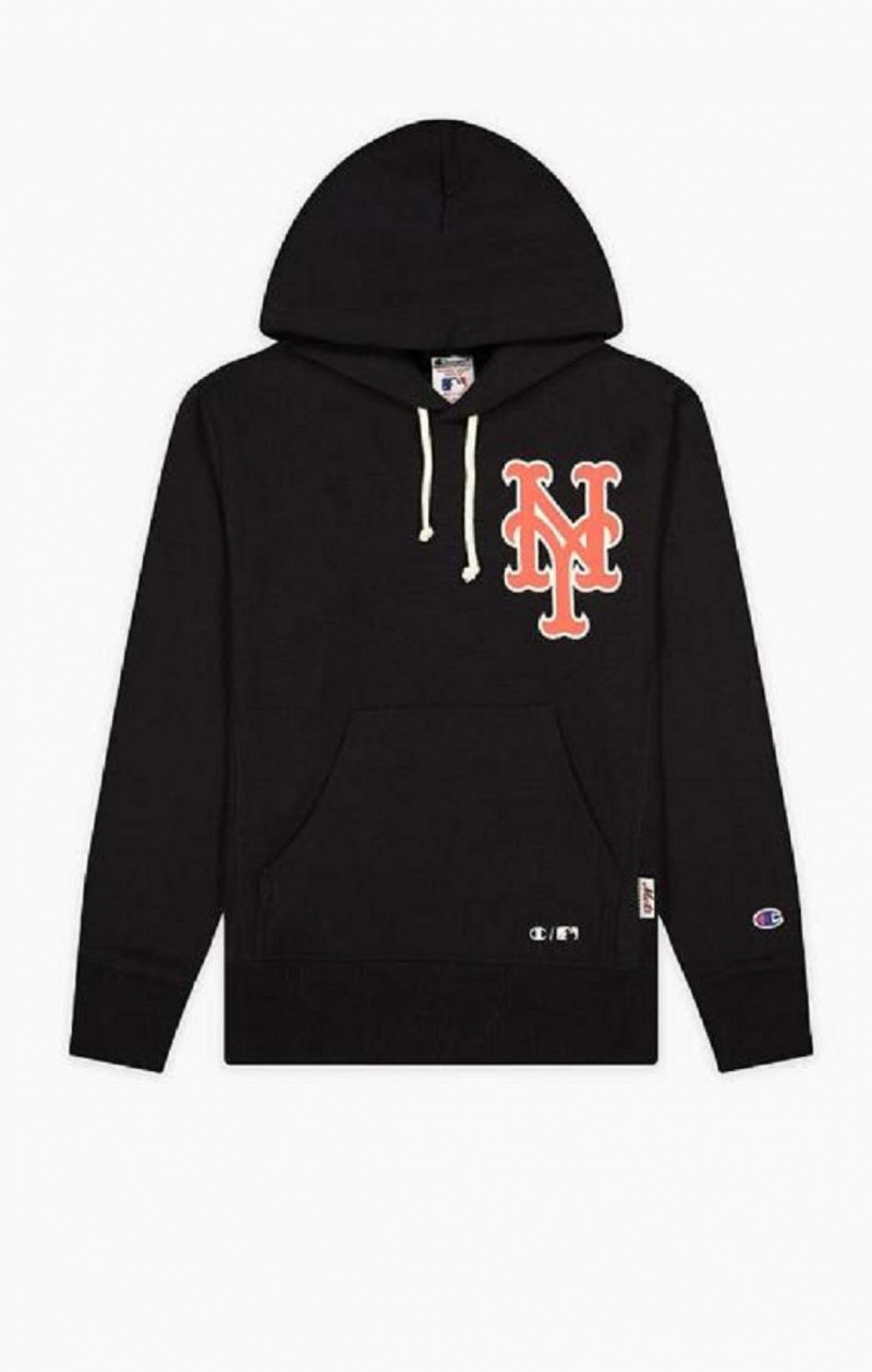 Champion New York MLB Hoodie Hettegenser Herre Svarte | 7824-EDJCO