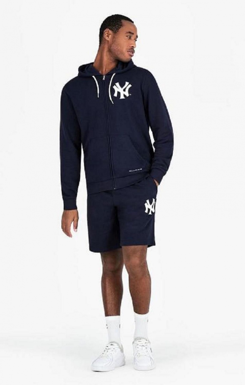 Champion New York MLB Hoodie Hettegenser Herre Mørke Blå | 4735-NYDAJ