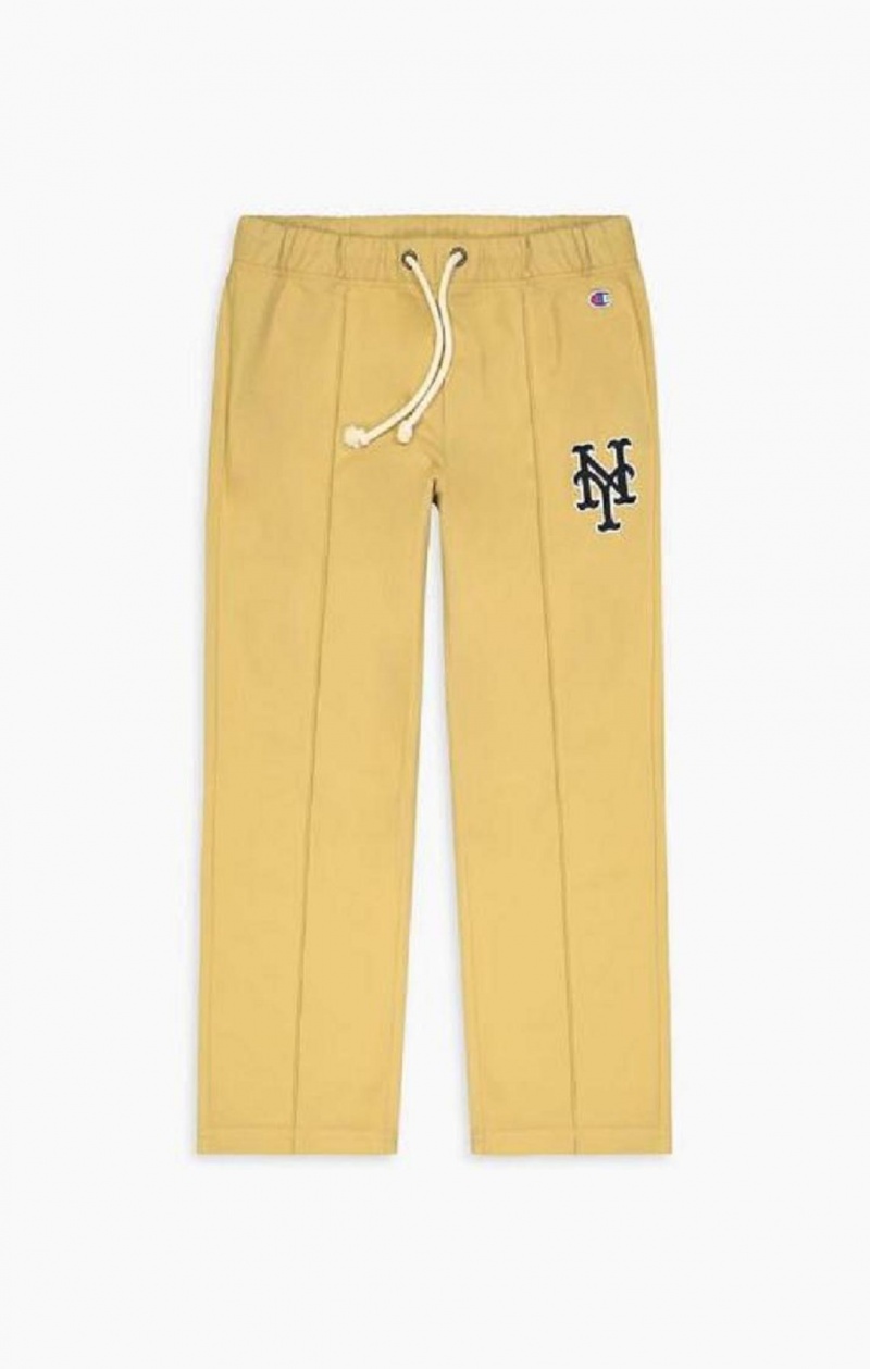 Champion New York MLB Rett Trousers Joggebukse Herre Beige | 0594-PDQWH