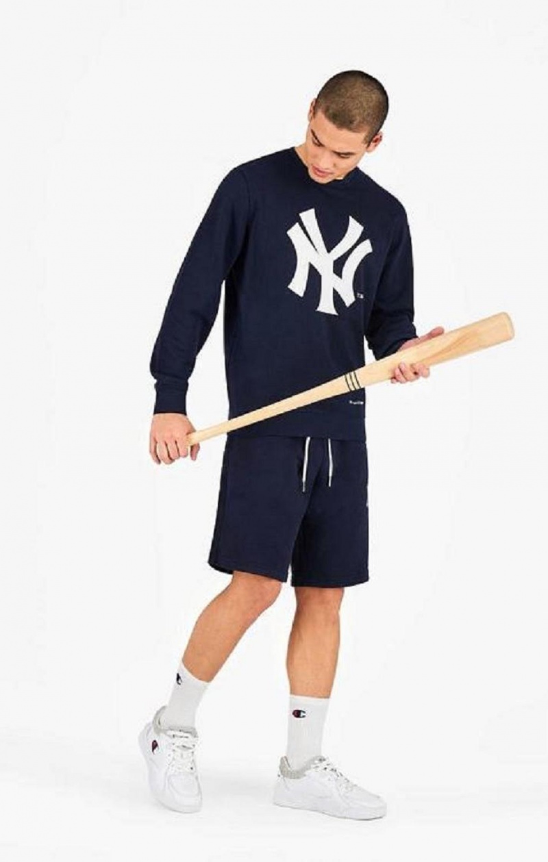 Champion New York MLB Sweatshirt Gensere Herre Mørke Blå | 2475-EXRWK