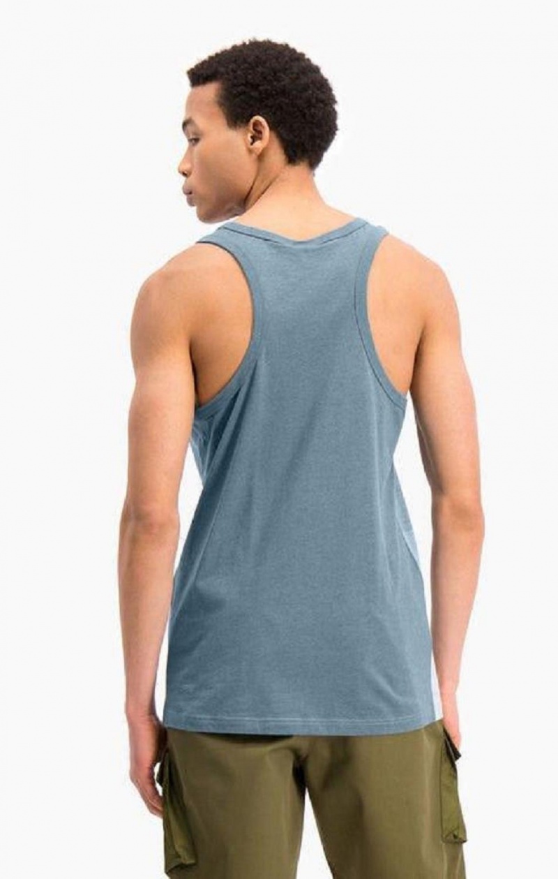 Champion Ombré Panelled Tank Top T-skjorte Herre Blå | 6148-STHFV