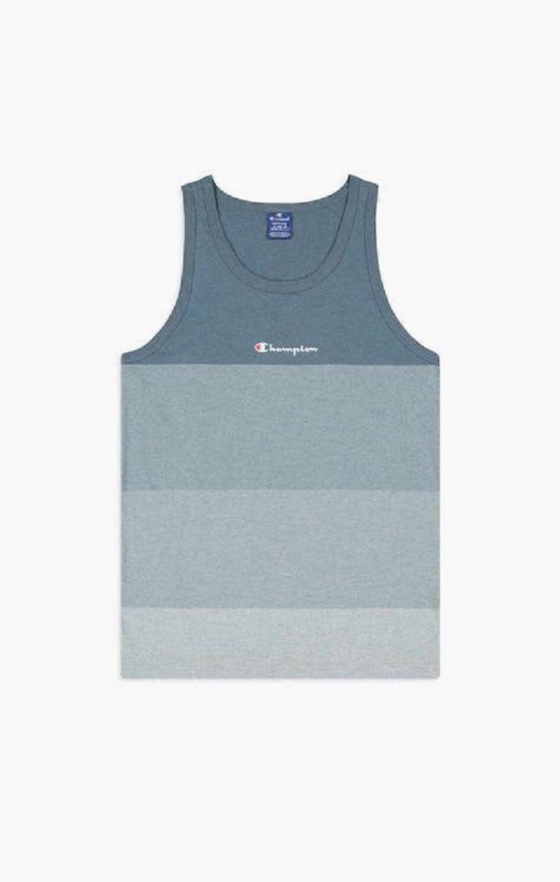 Champion Ombré Panelled Tank Top T-skjorte Herre Blå | 6148-STHFV