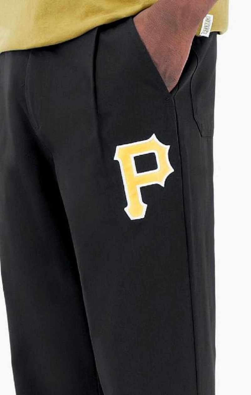 Champion Pittsburgh MLB Rett Hem Woven Trousers Joggebukse Herre Svarte | 0294-YRJSI