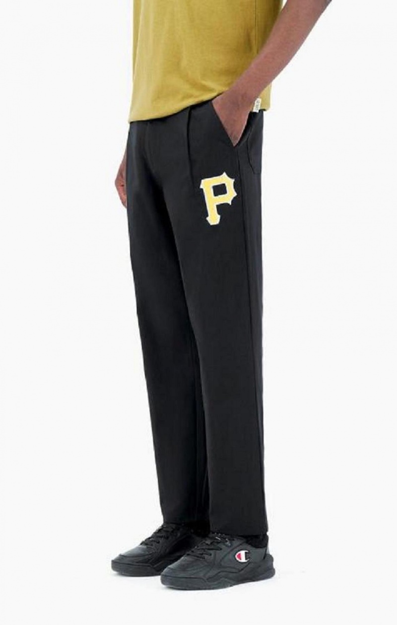 Champion Pittsburgh MLB Rett Hem Woven Trousers Joggebukse Herre Svarte | 0294-YRJSI