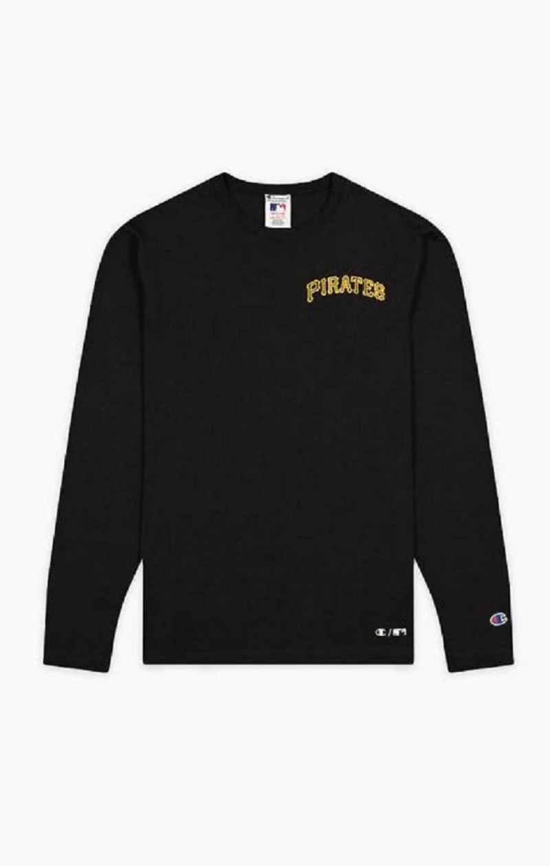 Champion Pittsburgh MLB T-Shirt T-skjorte Herre Svarte | 3680-GORUD