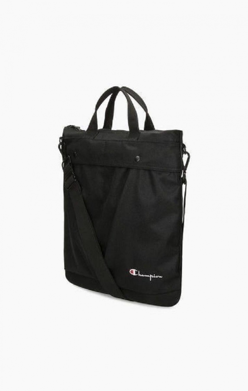 Champion Pocket Front Zip Tote Bag Vesker Dame Svarte | 8495-BMSEX