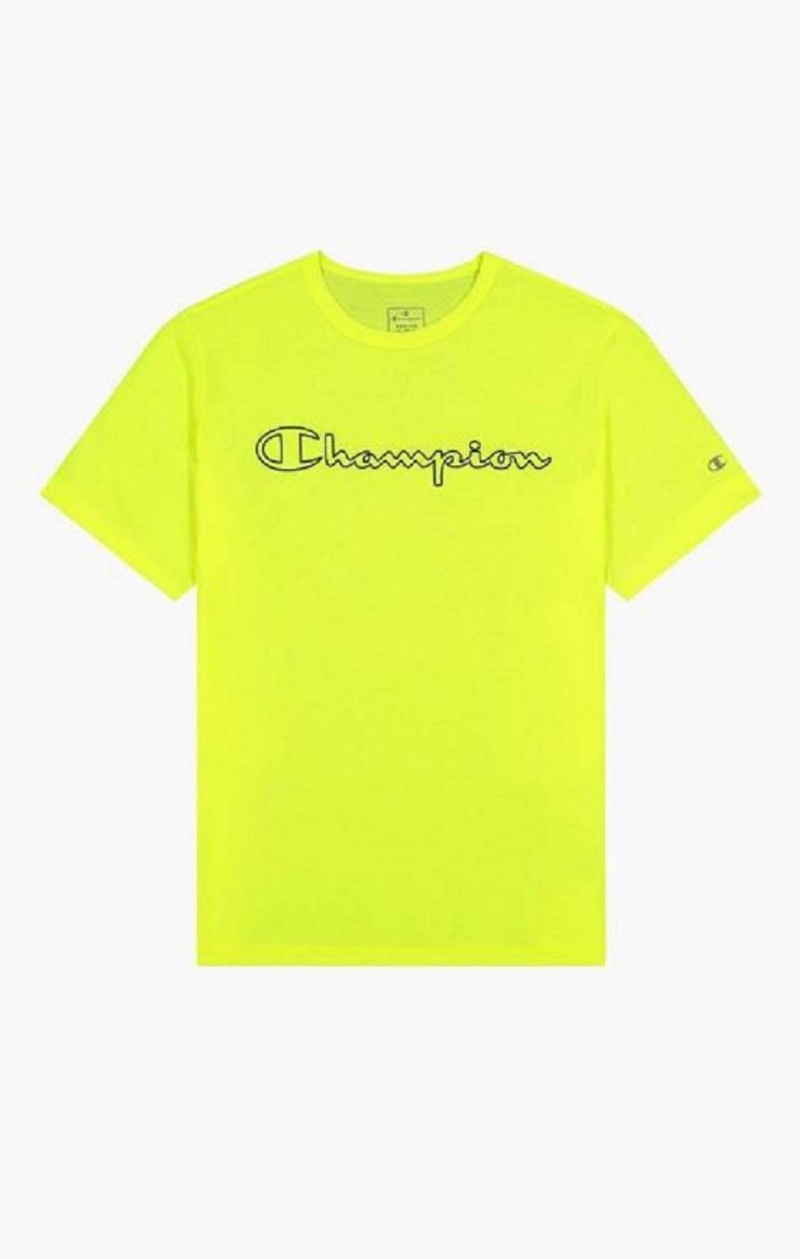 Champion Quick Dry Triblend Trenings T-Shirt T-skjorte Herre Gul | 6917-MOPSC