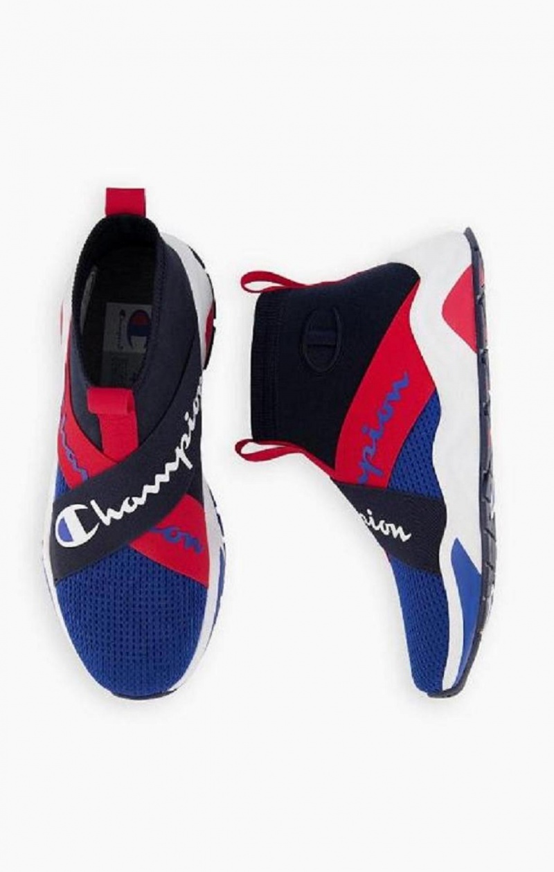 Champion Rally Cross Reima Sock Runner Trainers Joggesko Herre Blå | 2376-HQJIY