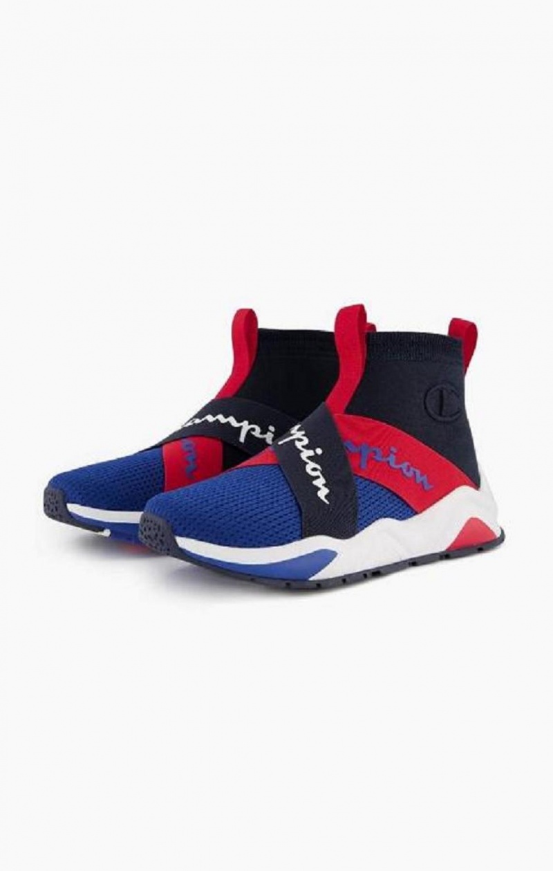 Champion Rally Cross Reima Sock Runner Trainers Joggesko Herre Blå | 2376-HQJIY