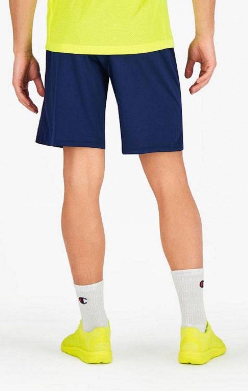 Champion Reflective C Logo Quick Dry Trenings Shorts Shorts Herre Blå | 5972-WTXRV