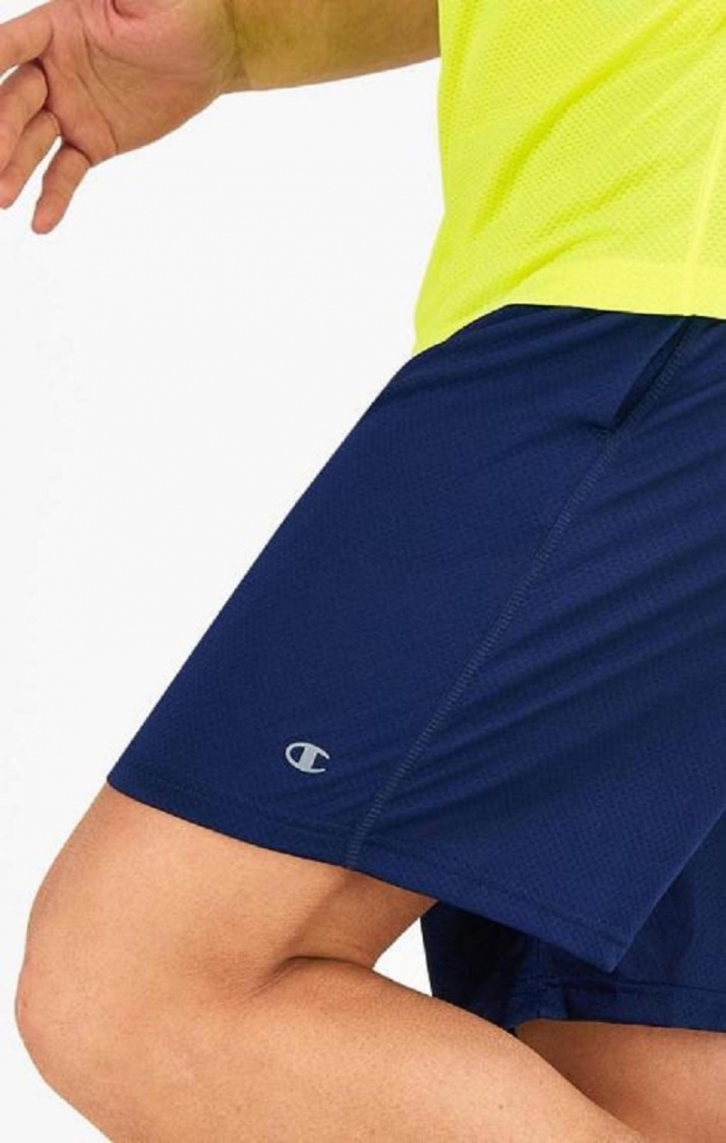 Champion Reflective C Logo Quick Dry Trenings Shorts Shorts Herre Blå | 5972-WTXRV