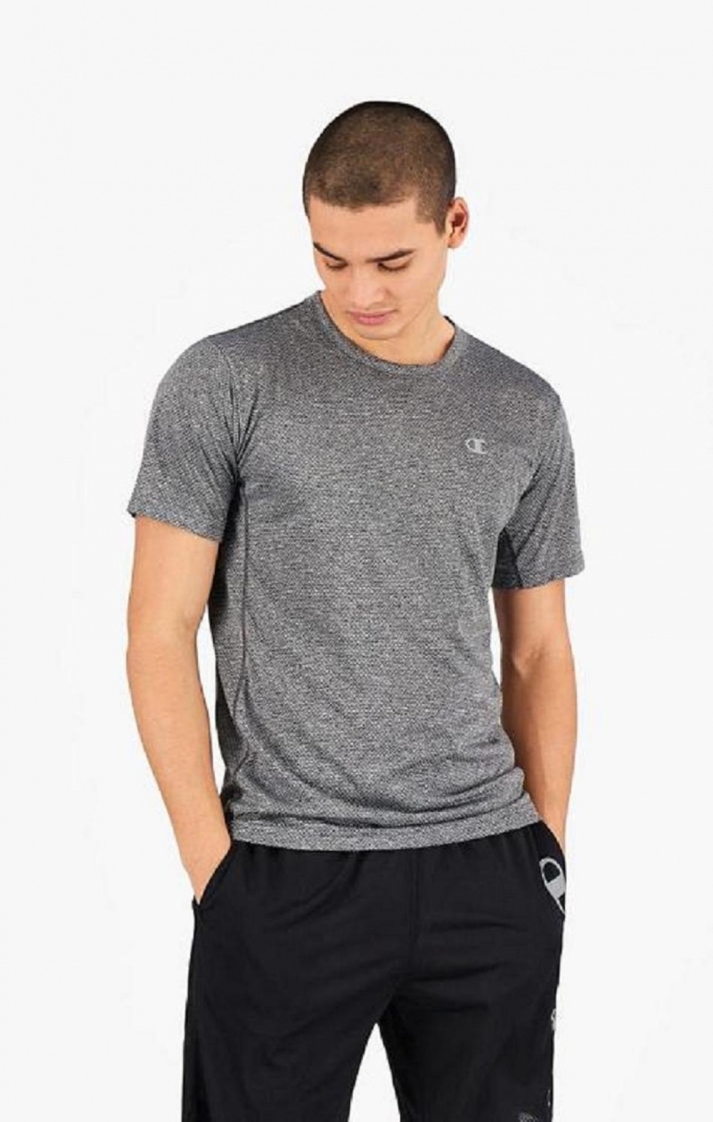 Champion Reflective C Quick Dry Trenings T-Shirt T-skjorte Herre Lyse Grå | 9374-LACSU