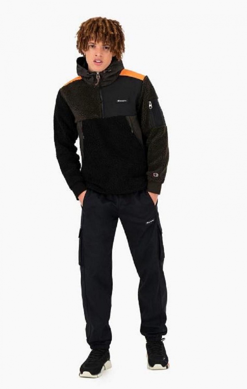 Champion Reflective Logo Cargo Pants Joggebukse Herre Svarte | 9812-FZWQT