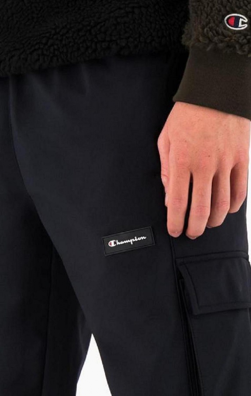 Champion Reflective Logo Cargo Pants Joggebukse Herre Svarte | 9812-FZWQT