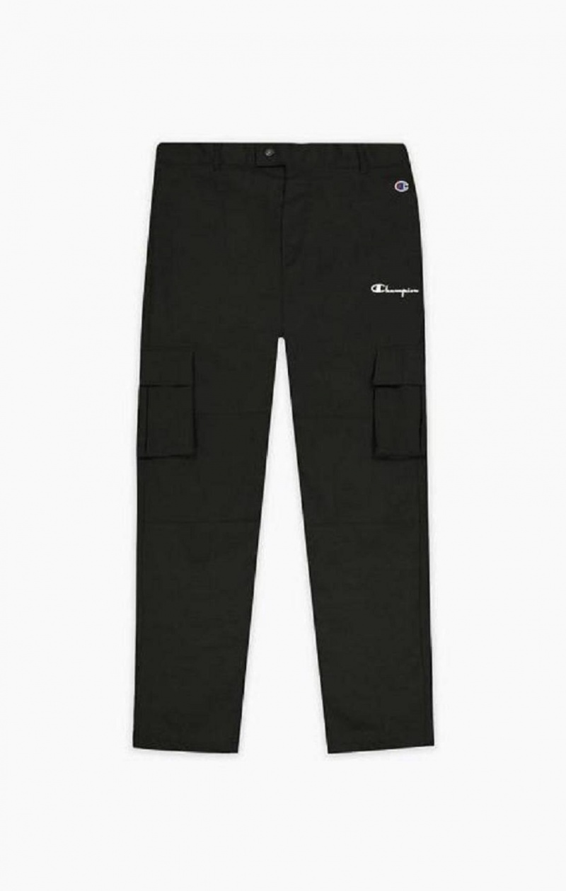 Champion Reflective Logo Cargo Pants Joggebukse Herre Svarte | 3716-IENHS