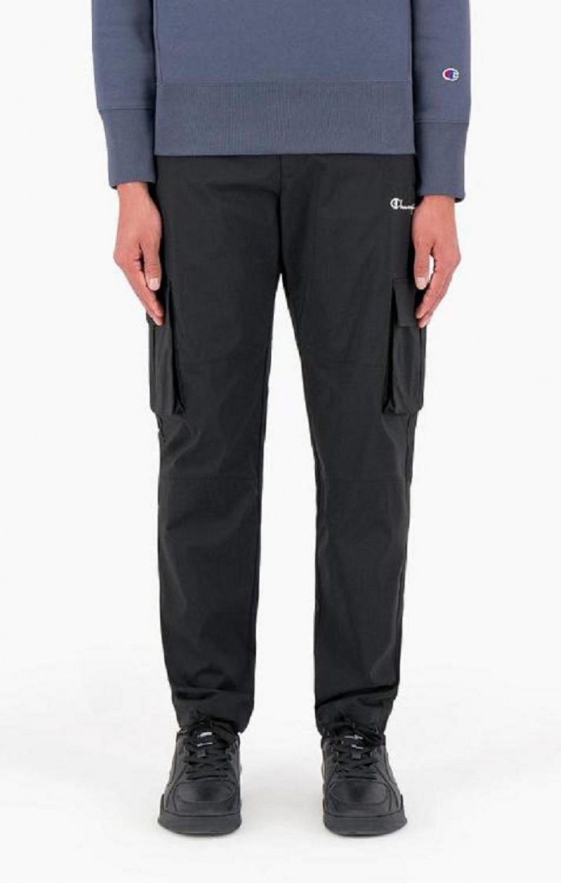 Champion Reflective Logo Cargo Pants Joggebukse Herre Svarte | 3716-IENHS