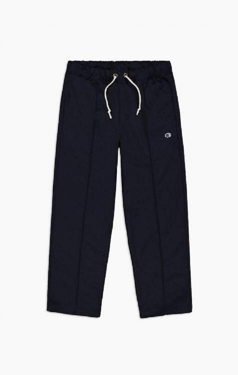 Champion Rett Leg Front Seam Woven Trousers Joggebukse Herre Mørke Blå | 1948-JYSRN