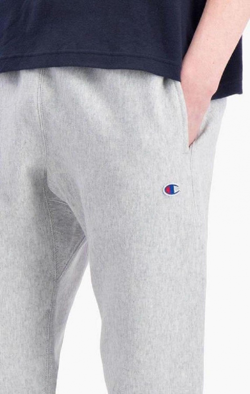 Champion Reverse Weave Joggers Joggebukse Herre Lyse Grå | 6473-BOLJD