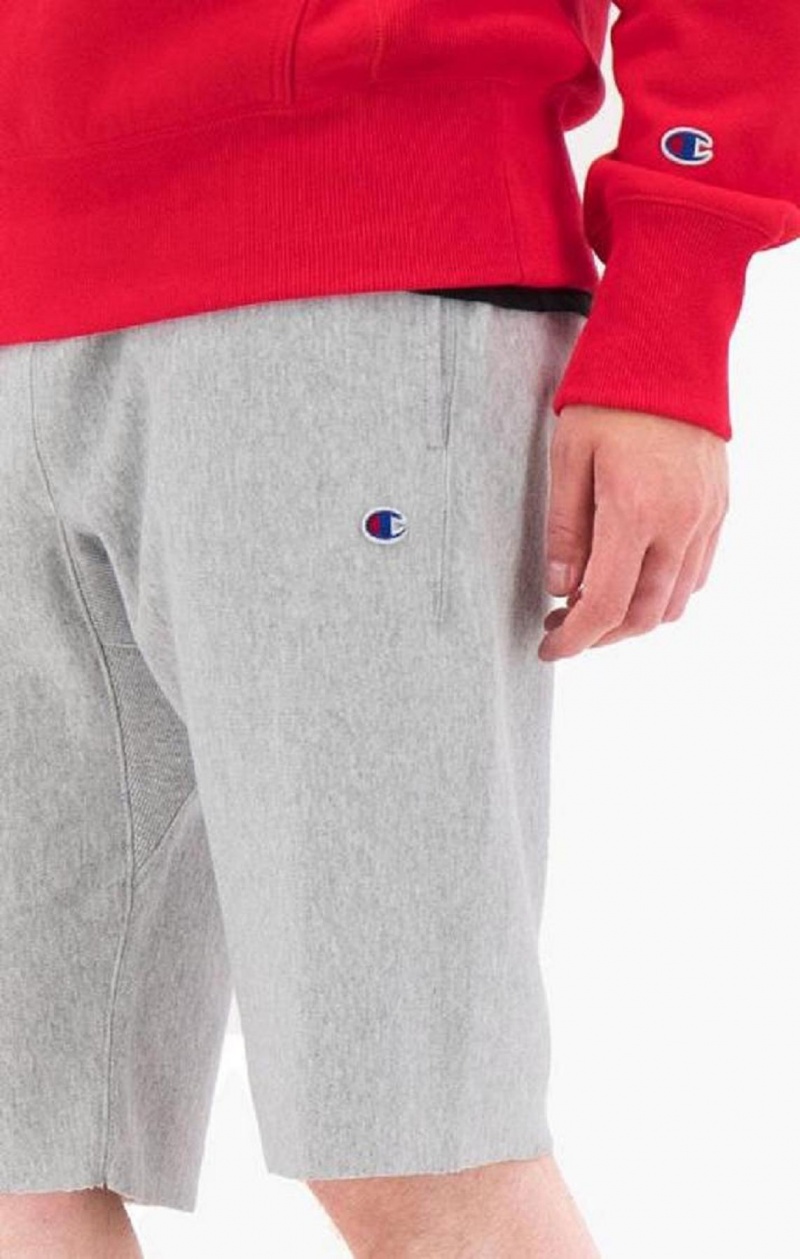 Champion Reverse Weave Long Shorts Shorts Herre Lyse Grå | 3081-YRXQB