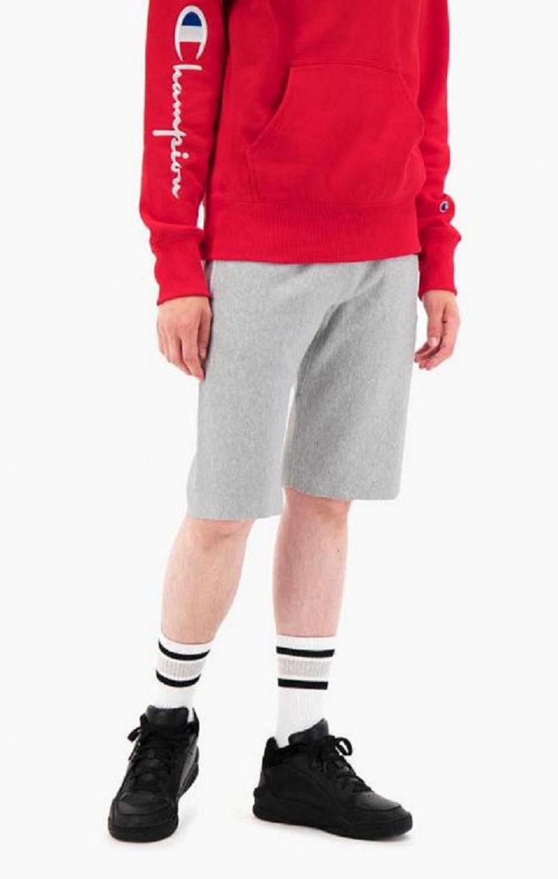 Champion Reverse Weave Long Shorts Shorts Herre Lyse Grå | 3081-YRXQB