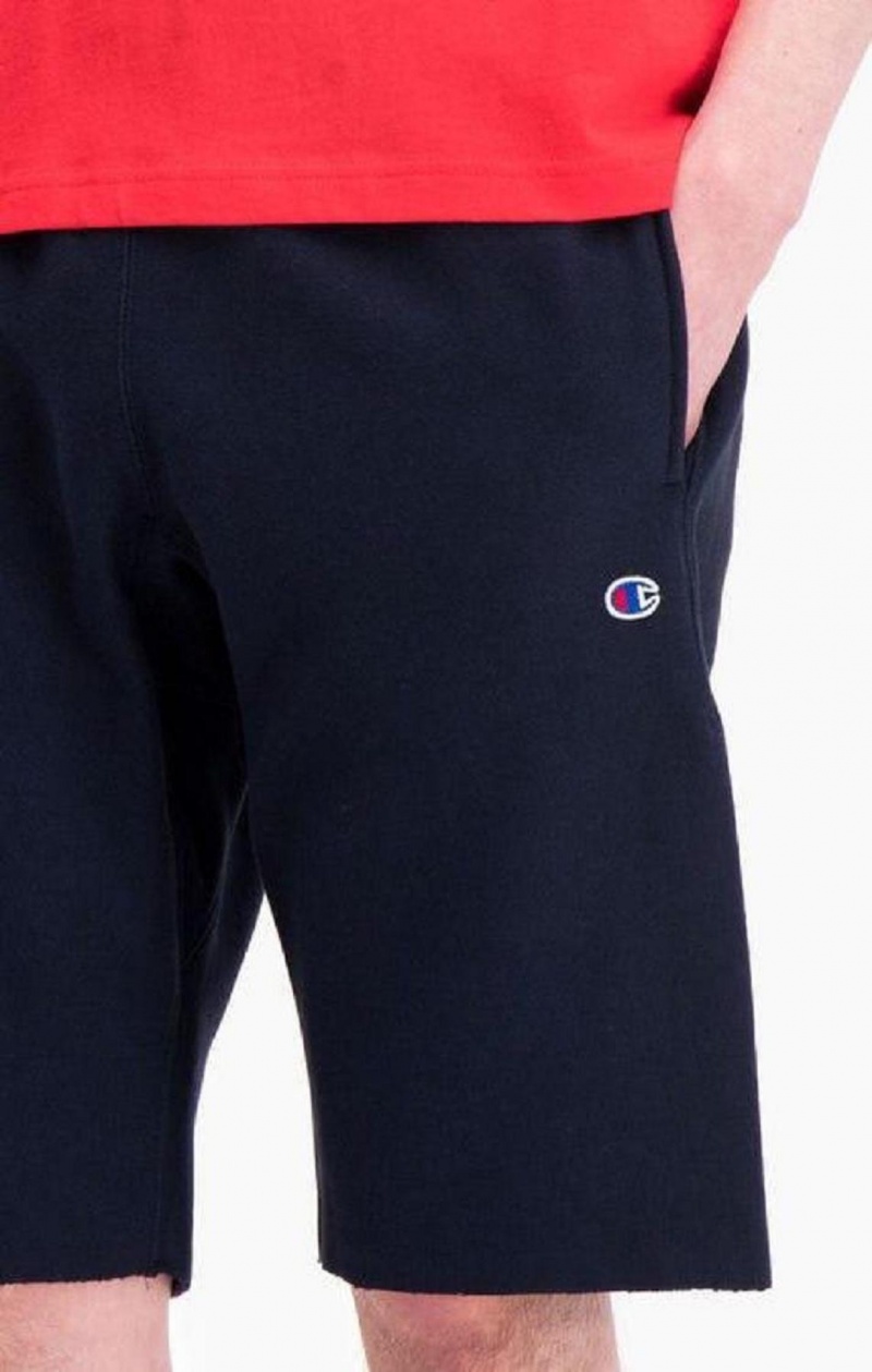 Champion Reverse Weave Long Shorts Shorts Herre Mørke Blå | 4581-KRWZB