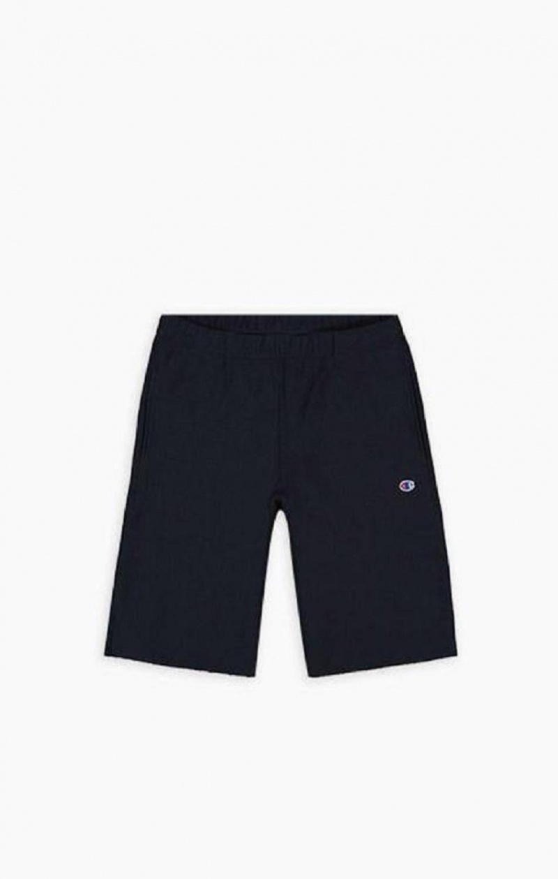 Champion Reverse Weave Long Shorts Shorts Herre Mørke Blå | 4581-KRWZB