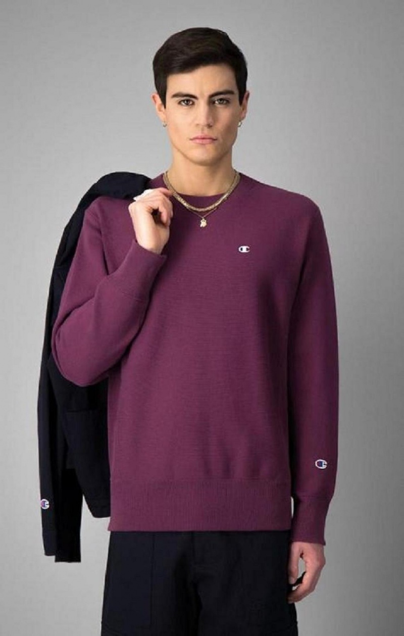 Champion Reverse Weave Sweatshirt Gensere Herre Burgunder | 8673-WMNTX