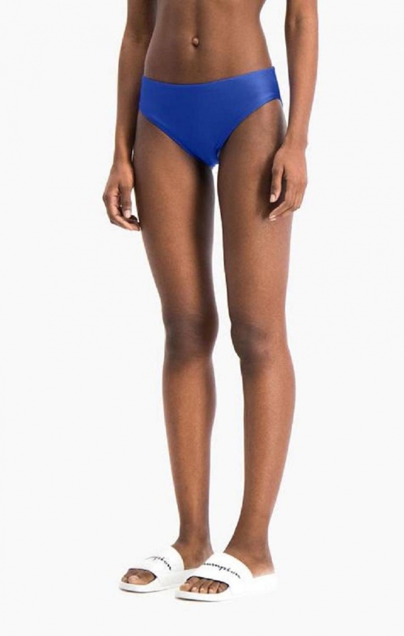 Champion Reversible C Logo High Liv Bikini Bottoms Badetøy Dame Blå | 3790-ICYSF