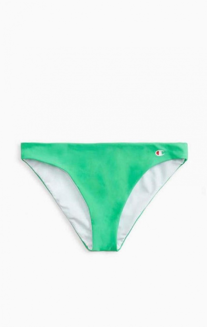 Champion Reversible 'C' Logo Patch Bikini Bottoms Badetøy Dame Grønn | 4816-ZEDGW