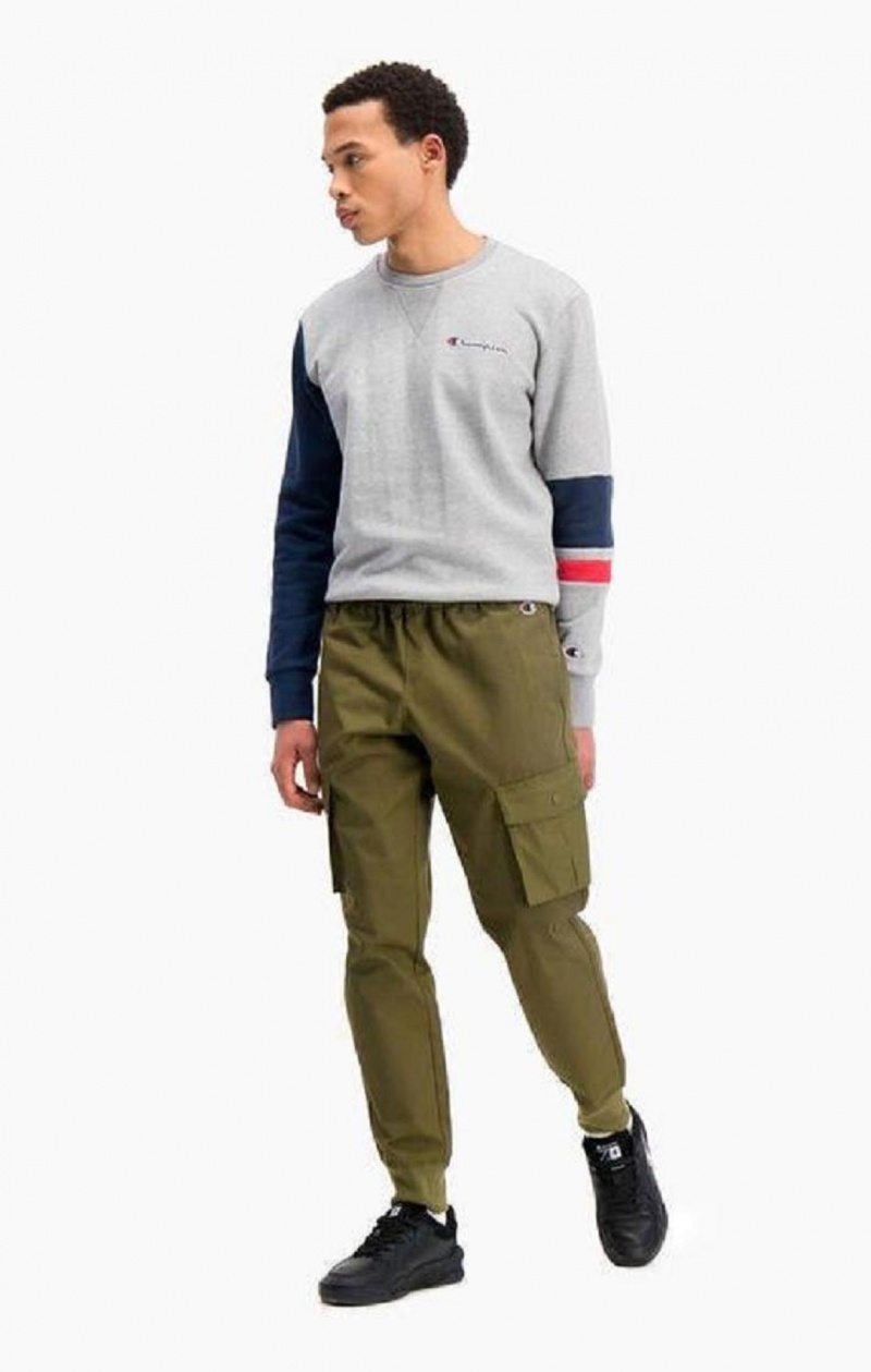 Champion Ribbet Cuff Cargo Joggers Joggebukse Herre Grønn | 4120-QFYDW