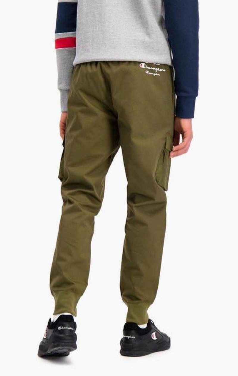 Champion Ribbet Cuff Cargo Joggers Joggebukse Herre Grønn | 4120-QFYDW