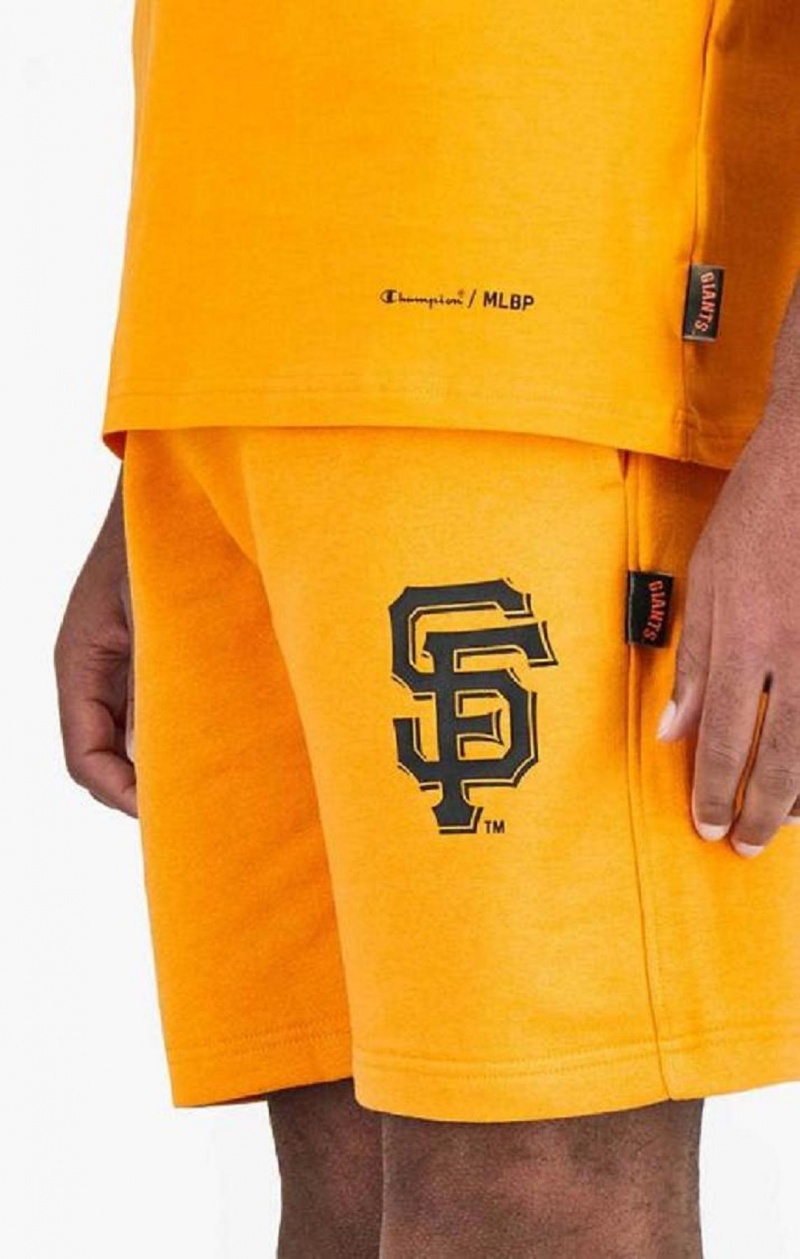 Champion San Francisco MLB Shorts Shorts Herre Oransje | 2304-QJUYT