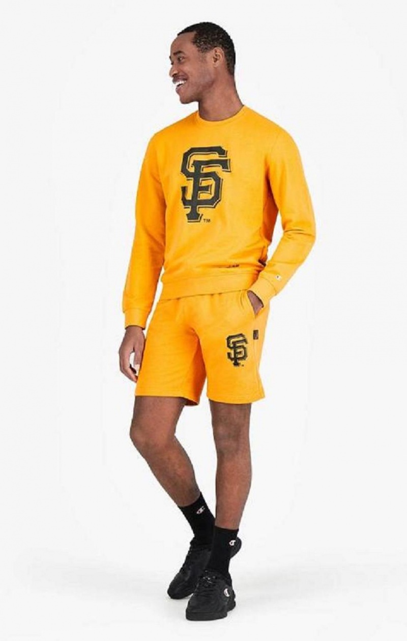 Champion San Francisco MLB Sweatshirt Gensere Herre Oransje | 7136-WYRUN