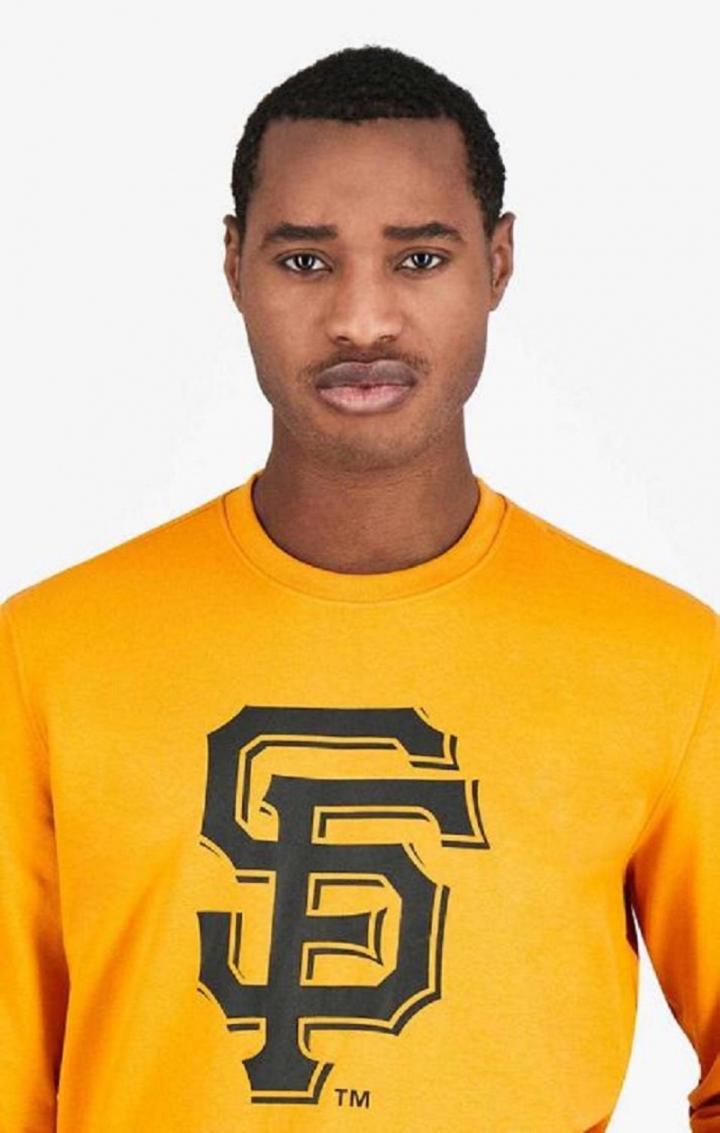 Champion San Francisco MLB Sweatshirt Gensere Herre Oransje | 7136-WYRUN