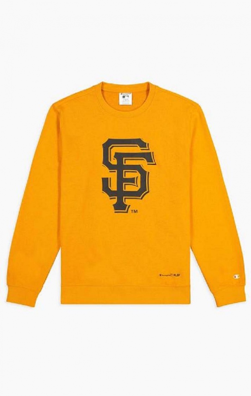 Champion San Francisco MLB Sweatshirt Gensere Herre Oransje | 7136-WYRUN