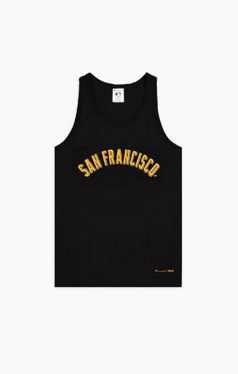 Champion San Francisco MLB Tank Top T-skjorte Herre Svarte | 5278-PLSYT