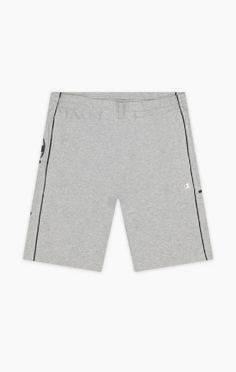 Champion Script Logo Bomull Shorts Shorts Herre Lyse Grå | 8293-KBXOG