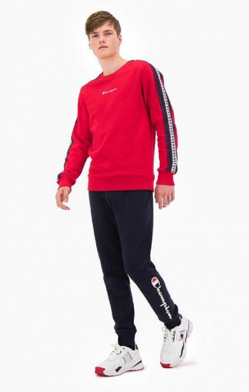 Champion Script Logo Bomull Terry Joggers Joggebukse Herre Lyse Grå | 9261-HGSIA