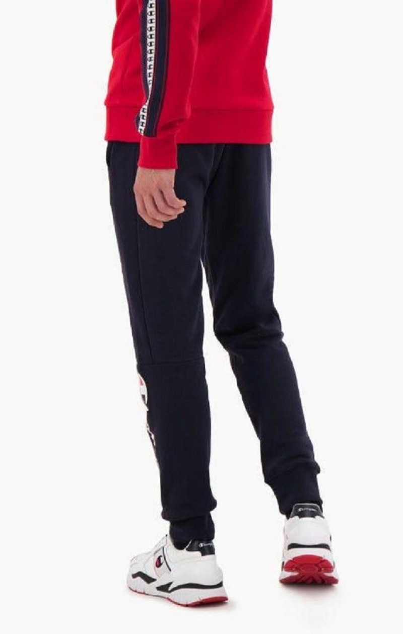 Champion Script Logo Bomull Terry Joggers Joggebukse Herre Lyse Grå | 9261-HGSIA