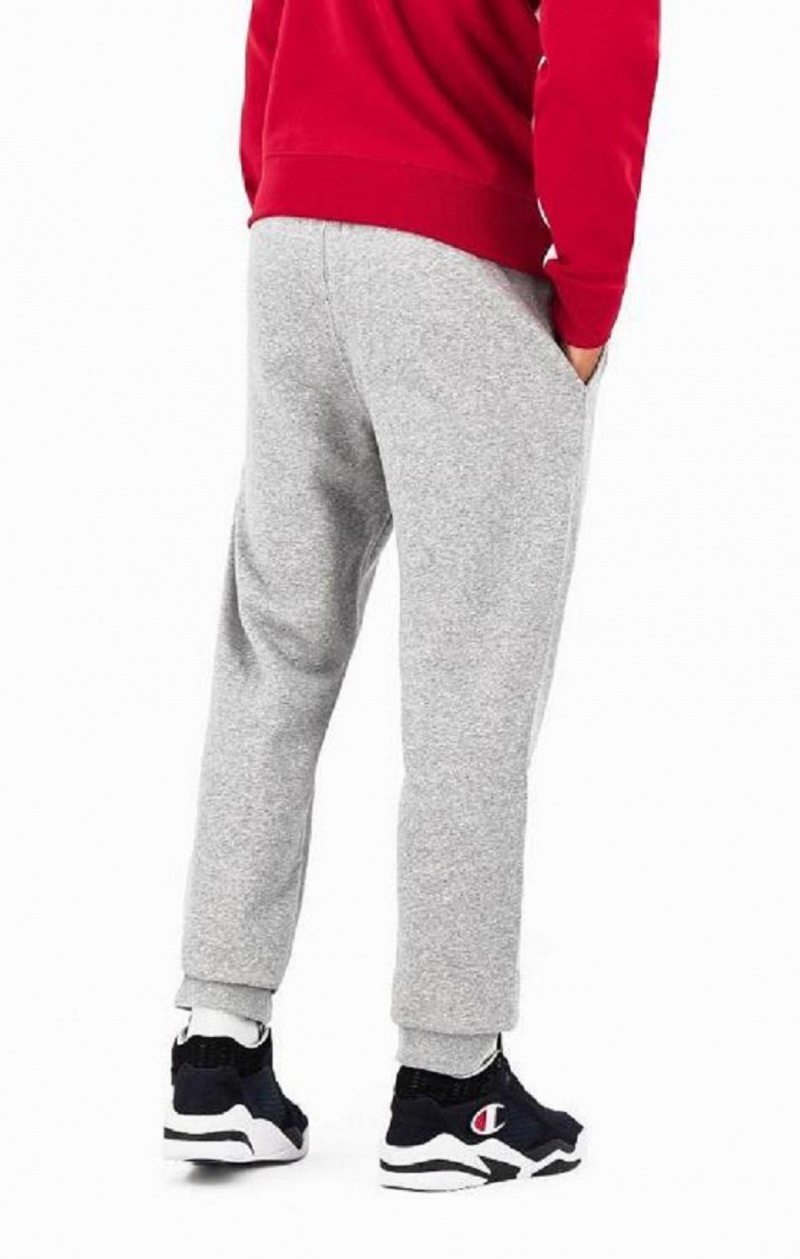 Champion Script Logo Fleece Joggers Joggebukse Herre Mørke Grå | 6543-IXTEP