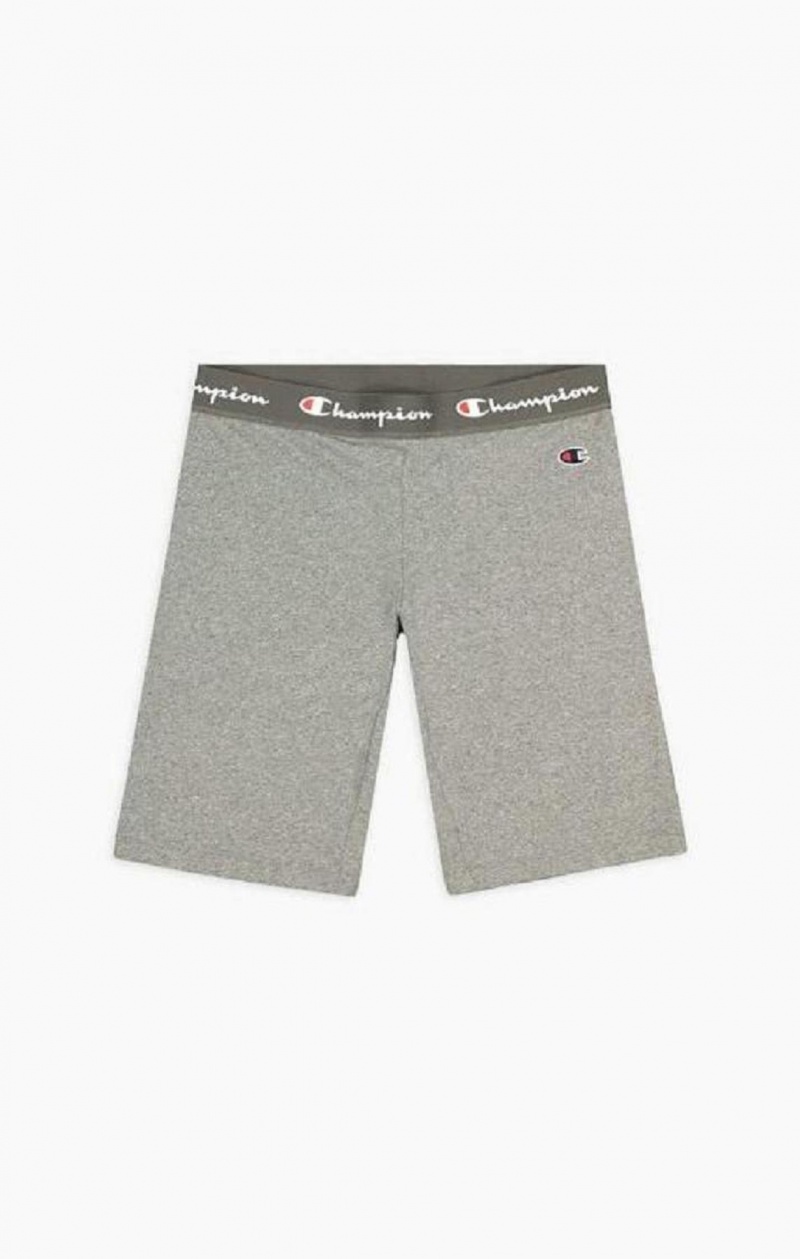 Champion Script Logo Liv Cycling Shorts Shorts Dame Mørke Grå | 5197-EYNZJ