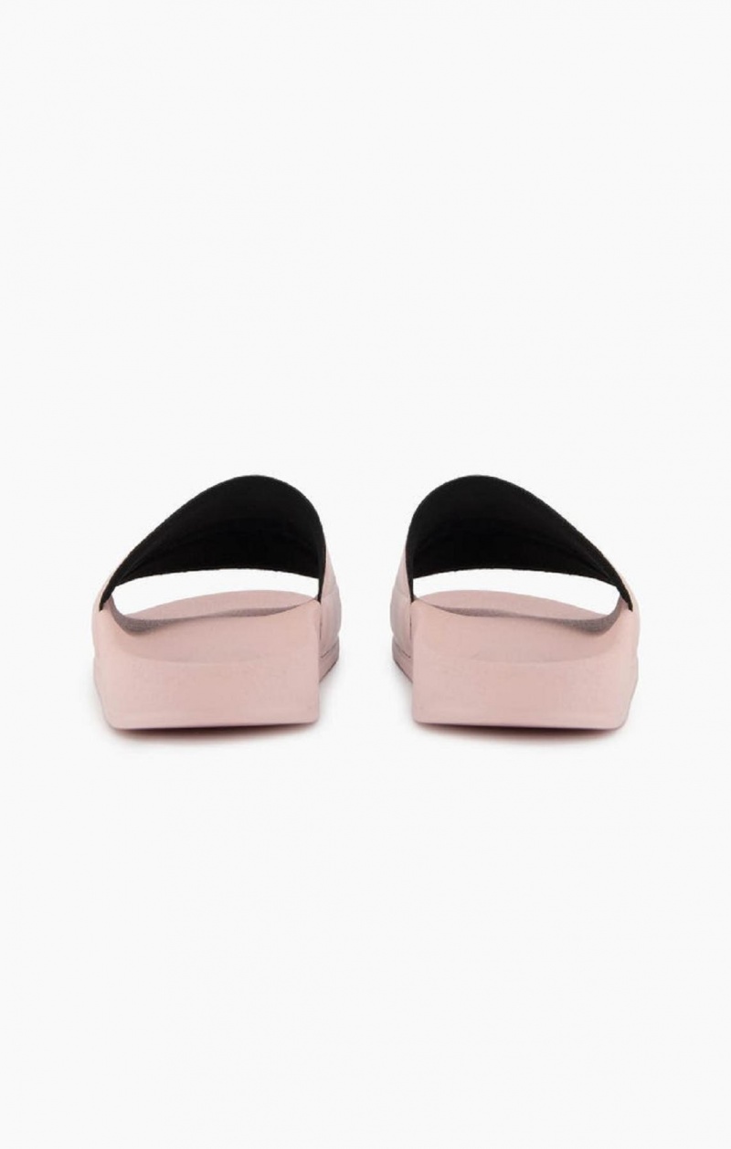 Champion Script Logo Pool Slides Badesandaler Dame Rosa | 4723-IQSJU