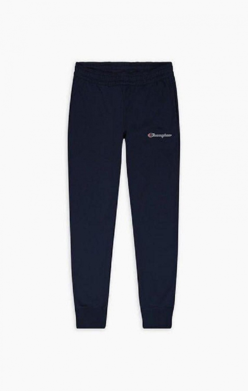 Champion Script Logo Print Cuffed Joggers Joggebukse Herre Mørke Turkis | 4950-AGBXQ