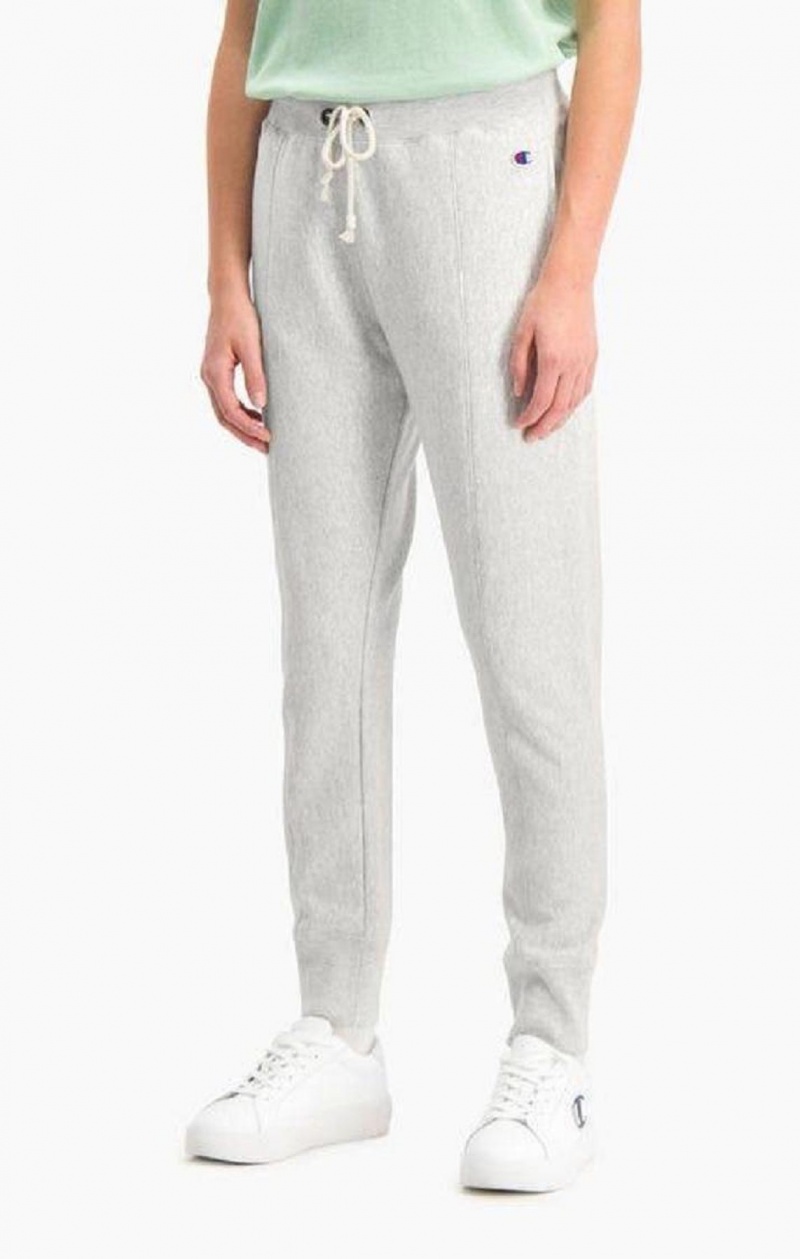 Champion Slim Fit Seam Detail Reverse Weave Joggers Joggebukse Dame Lyse Grå | 7082-EJRGA